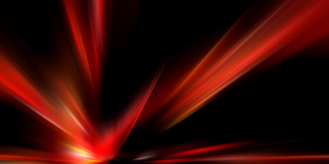 Poster - Colorful spectrum lights tech black party club neon lights abstract wave technology background, black background

