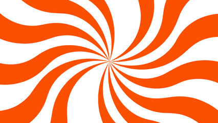 Poster - Abstract energetic spiral burst design with alternating curved yellow and white wave. Smooth, twisting shapes with dynamic pinwheel effect, emphasizing motion and rotation. Retro, pop, promotional