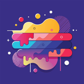 abstract vector banners geometric liquid forms