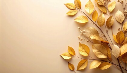 Poster - Autumn leaves arrangement nature background still life photography calm environment close-up view aesthetic concept