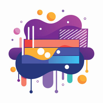 abstract vector banners geometric liquid forms