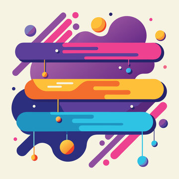 abstract vector banners geometric liquid forms