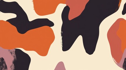Poster - Abstract Painting with Earthy Tones for Modern Home Decor Projects