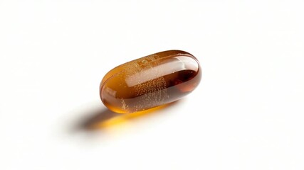 Aufkleber - A single brown stone sits atop a white surface, perfect for use in decorative arrangements or as a centerpiece