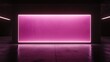 © Murih - Pink neon wall in dark room