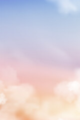 Wall Mural - vertical pastel sky_18july25