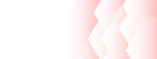 Wall Mural - minimalist digital background with soft overlapping pink hexagonal shapes fading into a clean white 