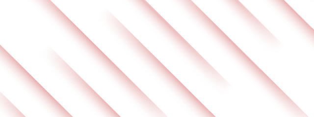 Wall Mural - abstract minimalist background design with diagonal stripes with soft pink shadows on a white backdr