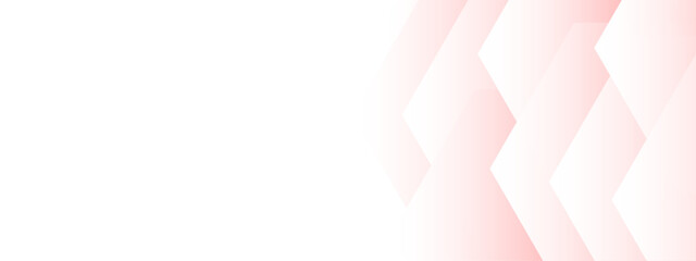 Wall Mural - minimalist digital background with soft overlapping pink hexagonal shapes fading into a clean white 