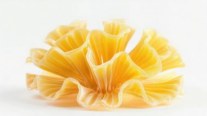 Aufkleber - A close-up shot of cooked pasta noodles on a white surface, ideal for food and cooking-related uses