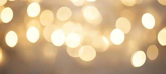 Poster - Soft Celebration Bokeh Background with Elegant Festival White Lights for Outdoor Style Design