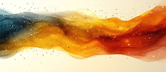 Fototapete - Abstract flowing gradient background with sparkling glitter effect and dreamy ethereal quality for digital design and artistic applications