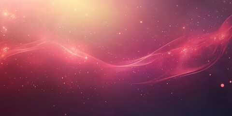Poster - Luxurious Swirling Red Abstract Magic Background with Particles and Defocused Lights for Elegance