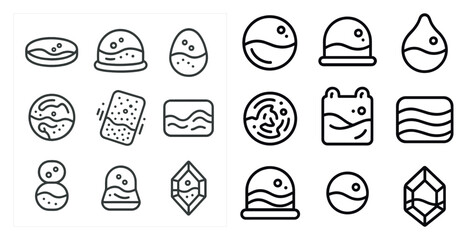 Fototapete - The image is a collection of various food items, including donuts, cakes, and other pastries. The food items are arranged in a way that suggests they are on a table or a plate