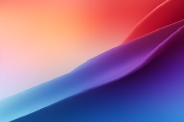 Poster - Smooth gradient creating a colorful abstract background with wavy shapes