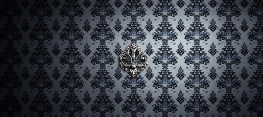 Poster - Elegant Decorative Ornament Adorning Luxurious Interior With Floral Motif and Medallion Design