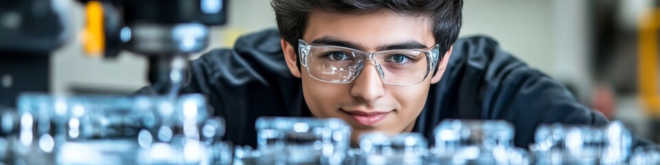 Poster - Technician calibrating precision instruments for optimal performance and accuracy in operations.