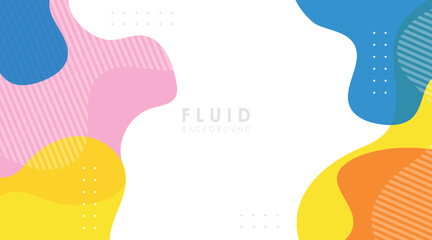 Fototapete - abstract background gradient fluid shapes colorful vector design