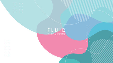 Fototapete - abstract background gradient fluid shapes colorful vector design