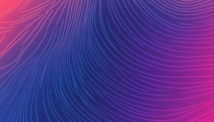 Poster - Dynamic Background with Gradient and Curving Lines, Modern Texture and Vector Art Design Element