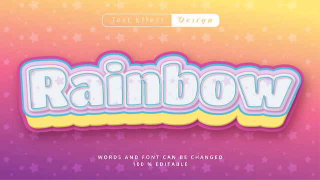 Cute Unicorn Doodle – Creative Cartoon Typography and 3D Letter Design