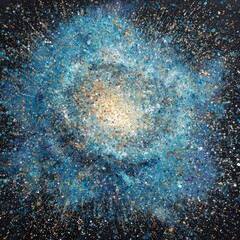 Wall Mural - Detailed Colorful Abstract Galaxy Pattern