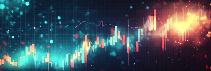 Poster - Financial Growth Insights Graphic Representation of Market Trends and Economic Forecasts