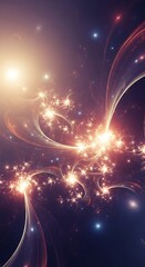 Poster - Ethereal Luminescence: A Captivating Exploration of Light and Shadow in Abstract Art