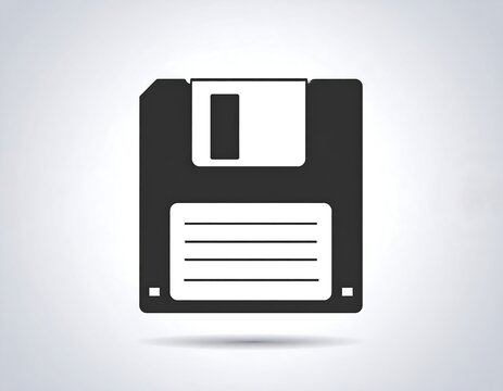 Simple black floppy disk icon (1)