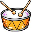 © 나루 호기심 - 장난감 드럼 일러스트요소