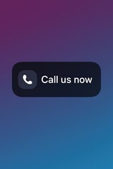 Poster - An inviting visual prompts immediate interaction with the call-to-action Call us now, against a minimalist, gradient backdrop. customer support service
