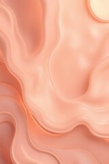 Poster - Soft, flowing abstract patterns in shades of peach and cream create a calming artistic background