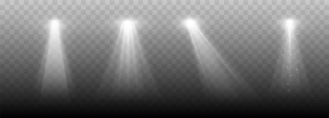 Wall Mural - spotlights. stage lighting vector design