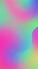 Poster - Vibrant holographic background with pastel colors creating a dreamy and soft aesthetic