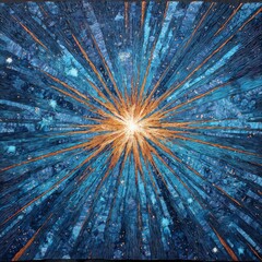 Wall Mural - Abstract Explosion Of Light And Colors