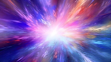 Aufkleber - Abstract multicolored background with a burst of light and vibrant hues