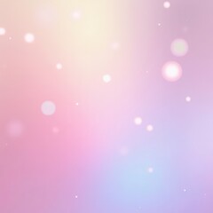 Poster - Soft pastel gradient background with light bokeh effects creating a dreamy atmosphere suitable for creative designs