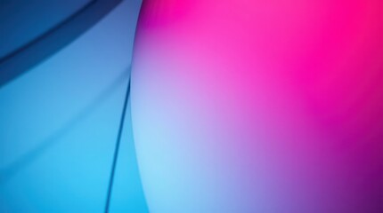 Poster - Vibrant blend of blue and pink hues creating an abstract background for digital art in an artistic studio setting