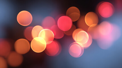 Poster - A mesmerizing blur of colorful lights creating a vibrant atmosphere, perfect for conveying warmth and joy in lifestyle imagery.