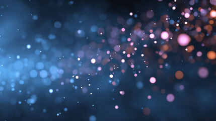 Poster - A stunning abstract background featuring brilliant bokeh lights in multiple colors, perfect for design projects and digital art.