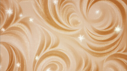 Poster - Elegant swirling patterns in warm tones create a beautiful backdrop, perfect for designs and artistic projects.