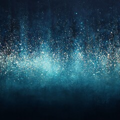 Wall Mural - Abstract Glittering Dark Blue Background with Gold Sparkles