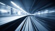 © Sylvia - Futuristic city transit scene with motion blur and sleek metallic reflections