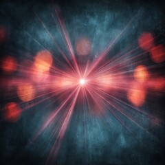 Wall Mural - Abstract Explosion Of Red And Blue Light In Space
