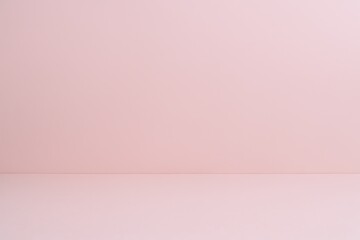 Poster - Minimalist Pink Studio Background with Soft Gradient and Smooth Surface for Design.