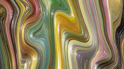Poster - Abstract design with flowing, vibrant colors.