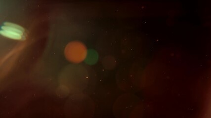 Poster - Warm glowing dust particles in golden light