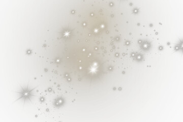Wall Mural - Bokeh glow background of sparkling dust, gold dust light, background with bokeh light effect, yellow shimmering glow with bokeh and glitter light. PNG