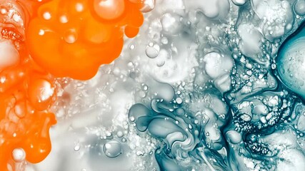 Poster - Vibrant colors swirl and intertwine creating captivating abstract patterns that evoke creativity and inspiration throughout the composition