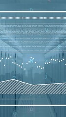 Poster - Animation of graphs, loading bars over data server room
